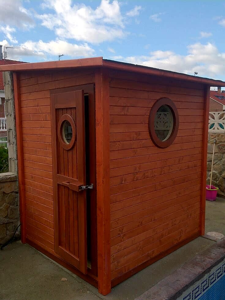 sauna_exterior_calefactor_electrico sauna modelo Mazarambroz sauna de exterior