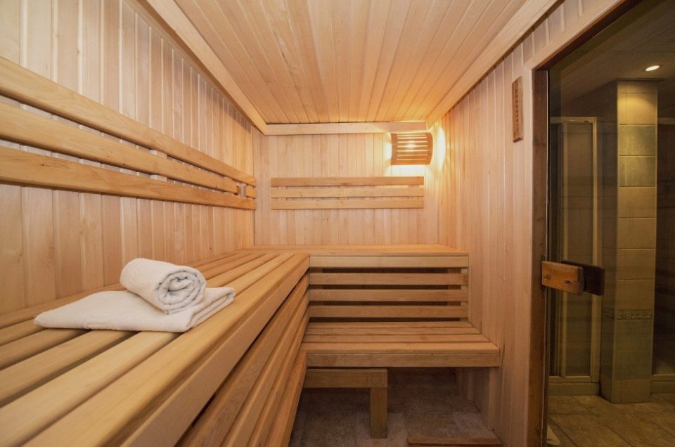 saunas de diseño en hotel,